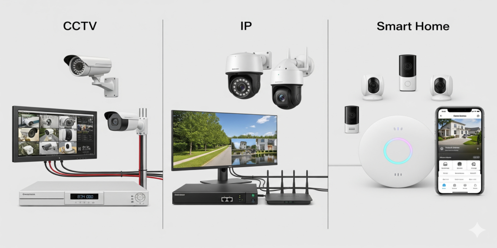 Security Systems Comparisons CCTV IP and Smart Home