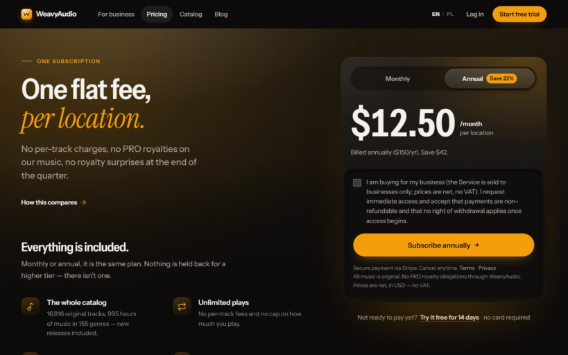 WeavyAudio, parte 4: precios, licencias y Weavy Studio
