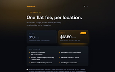 WeavyAudio Case Study, Part 4: Licensing, Pricing and Weavy Studio