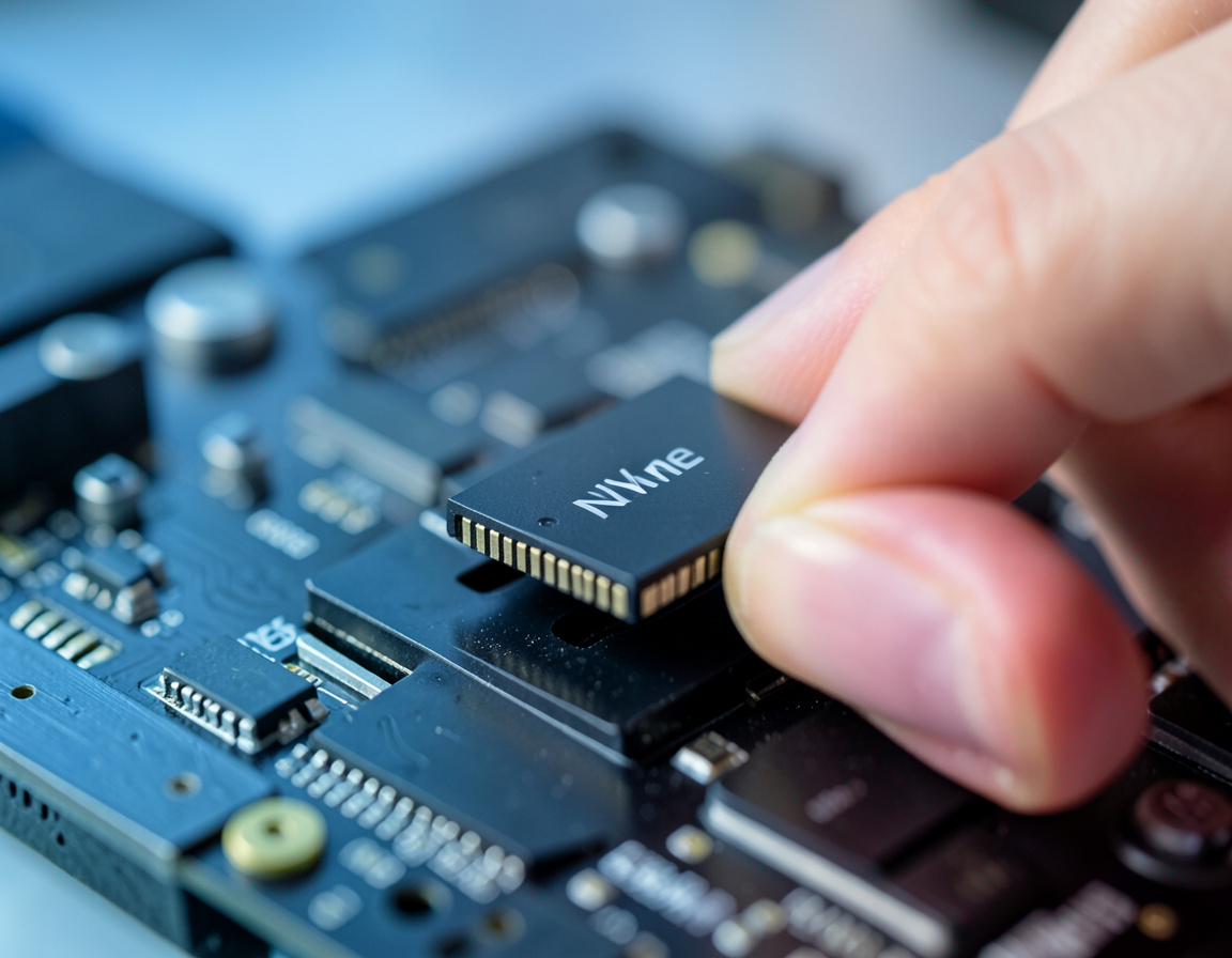 Installing an NVMe SSD into a motherboard M.2 slot