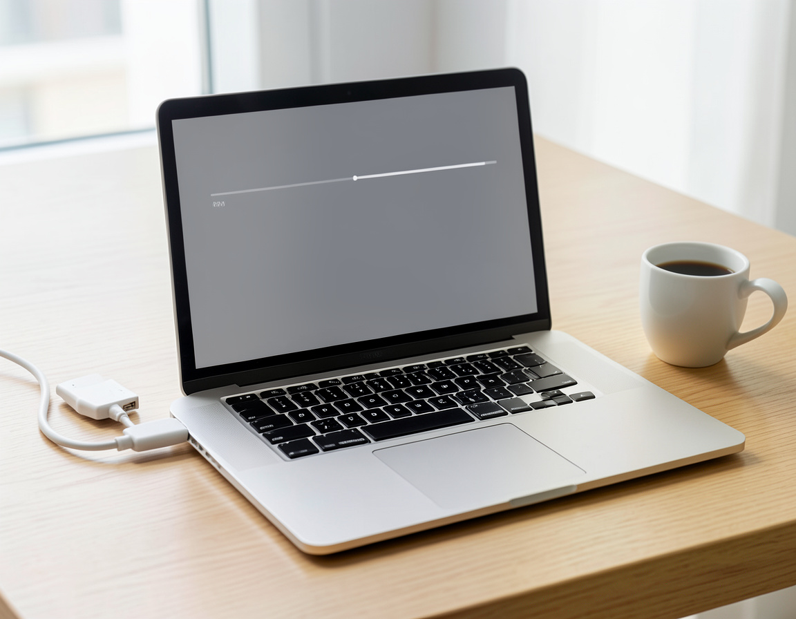 Laptop reinstalling its operating system from recovery