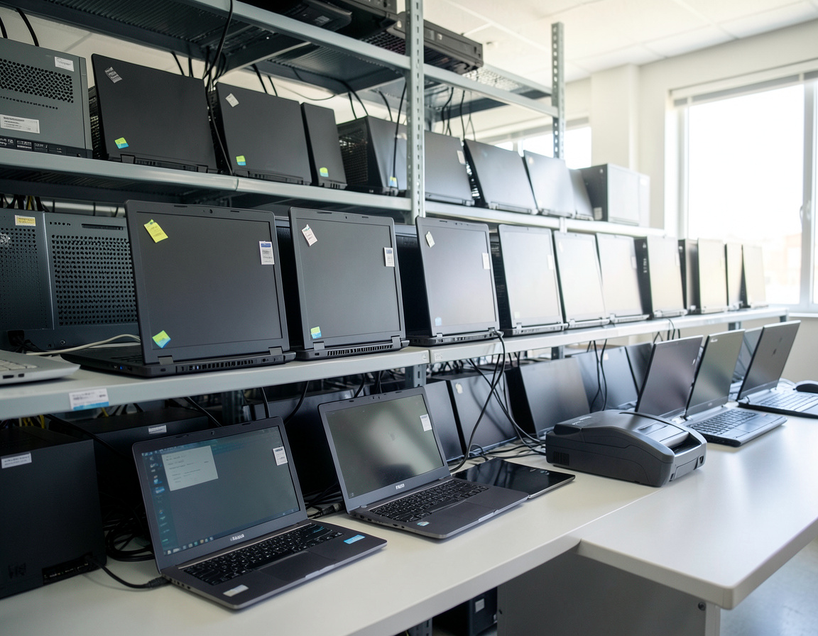 Company laptops tracked for asset lifecycle reporting