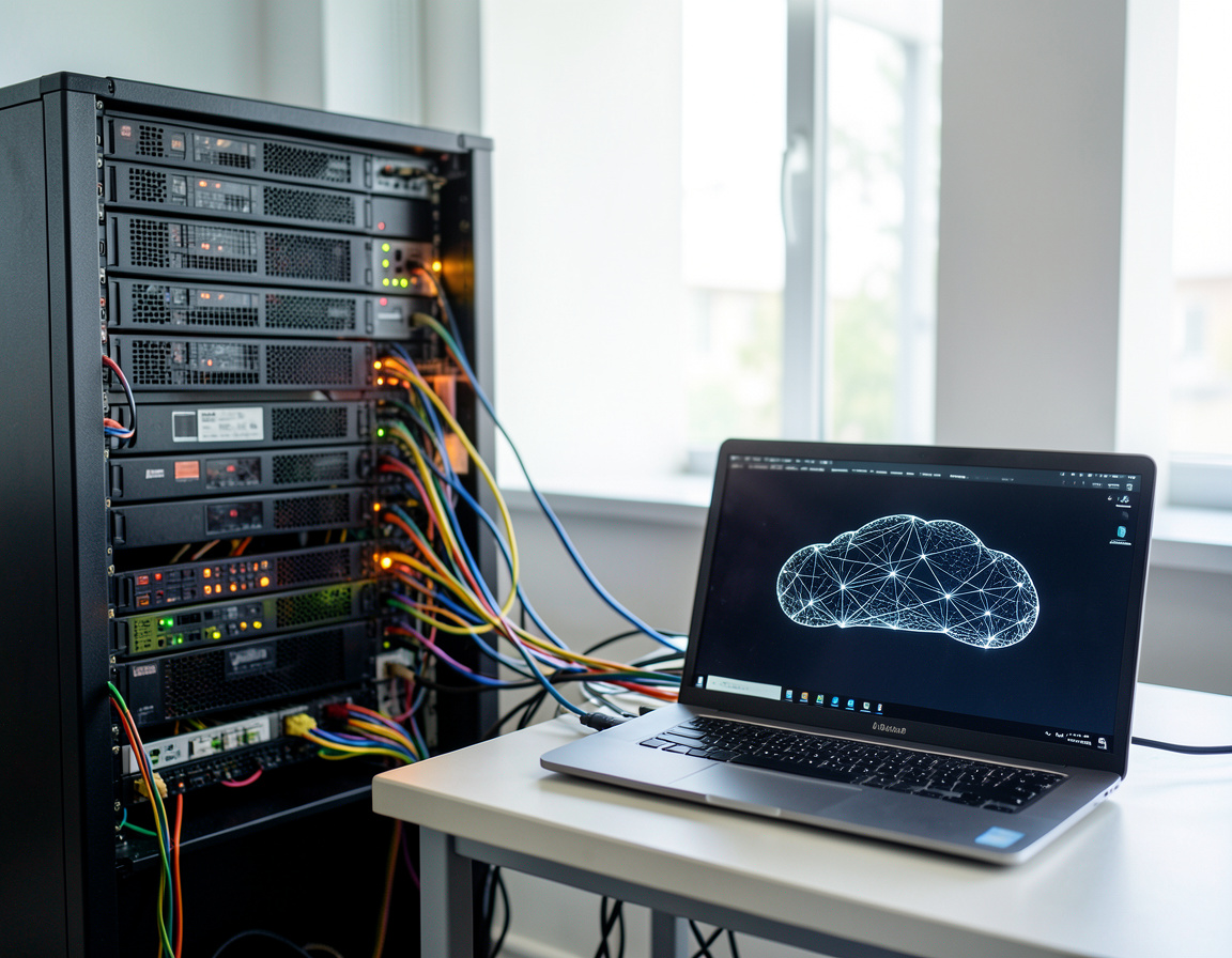 Hybrid mail environment linking on-premises servers and the cloud