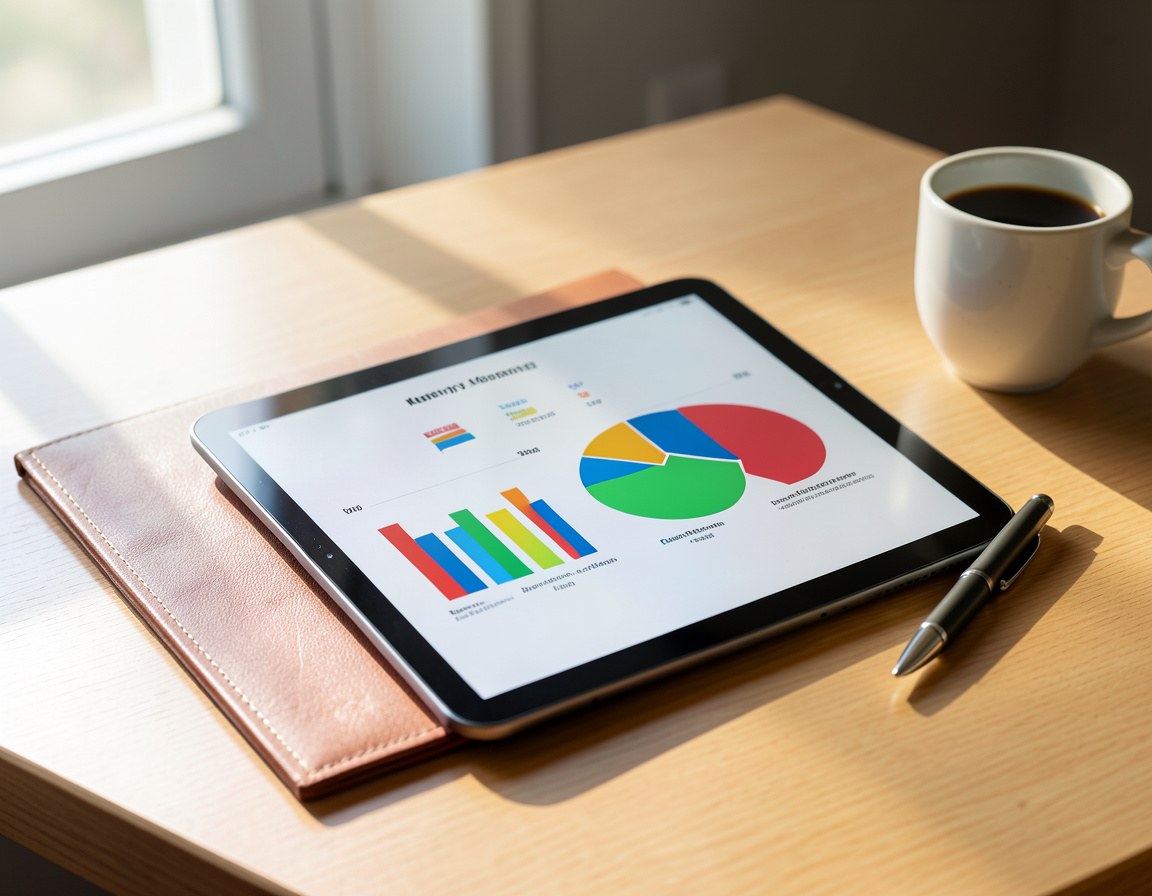 Monthly website maintenance reports with charts