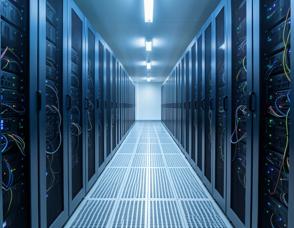 Server racks hosting migrated e-commerce websites