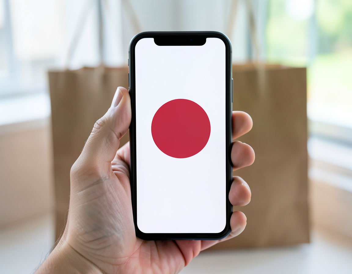 Mobile checkout flow being tested on a smartphone